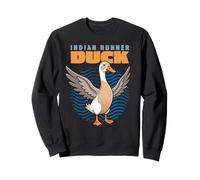 Dessin animé Indien Coureur Canard sauvagine Amoureux des Animaux Mignons Canards Sweatshirt