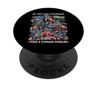 Dessin animé Je n'ai Pas de problème de Voiture J'Ai Un problème de Rangement PopSockets PopGrip Adhésif