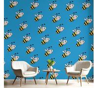 Dessin Animé La Petite Sirène Papier Peint Décoratif, Simple Mignon Papier Peint En Soie, Convient Pour Les Salons, Les Chambres, Salles Bains Murs Bureaux, Facile Nettoyer Durable Blanc 396X280 Cm