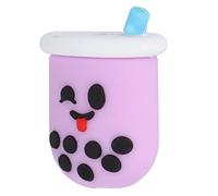 Dessin animé Lait thé USB Câble Protecteur Manchon en Caoutchouc Cordon de Charge économiseur pour Smartphones, Violet Clair, Mignon et élégant Protecteur de Ligne de Données (violet clair)