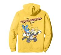 Dessin animé Les Simpsons Itchy & Scratchy Hammer Classic Mayhem Sweat à Capuche, Unisexe pour Adultes, Citron, M