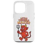 Dessin animé Little Trouble Maker Devil Coque pour iPhone 13 Pro