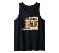 Dessin animé Loutre de mer a mangé Mes devoirs Débardeur