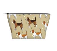 Dessin animé Mignon Animal de Compagnie Intelligent Beagle, Trousse de Toilette Trousse de Maquillage Sac à cosmétiques Trousse de Toilette de Voyage Portable