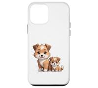 Dessin animé Mignon Beagle Dog and Puppy Family Coque pour iPhone 12 Mini