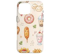Dessin animé Mignon Kawaii Fast Food Funny Snacks Coque pour iPhone 16 Pro Max