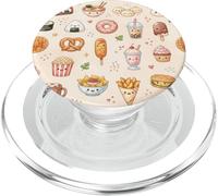Dessin animé Mignon Kawaii Fast Food Funny Snacks PopSockets PopGrip pour MagSafe
