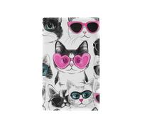 Dessin animé mignon noir et blanc chaton décoratif unique plaques d'interrupteur et couvercles de prise de courant tapa para interruptor de luz inutilisé Outlet Cover