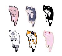 Dessin animé Mignon Paresseux Chat Broche Émail Pin Mode Cohring Broche Revers Stylo Robe Broche Vêtements Pin Vêtements Bijoux Cadeaux