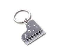 Dessin animé Mini Piano Notes De Musique Clé De Voiture Sac Suspensions Décor Porte-clés Porte-clés Robuste Et Rentable Useful and Professional