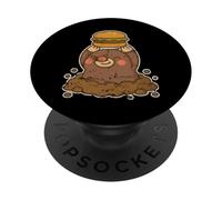 Dessin animé Mole Burger Victory PopSockets PopGrip Adhésif