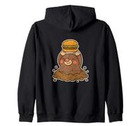 Dessin animé Mole Burger Victory Sweat à Capuche