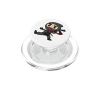 Dessin animé Ninja Kick Cartoon Ninja PopSockets PopGrip pour MagSafe