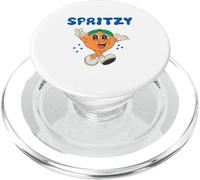 Dessin animé Orange spritzy PopSockets PopGrip pour MagSafe