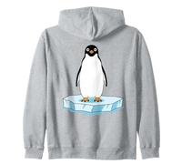 Dessin animé Pingouin sur la Plate-Forme de Glace Sweat à Capuche