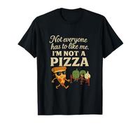 Dessin animé Pizza Humour Noir Drôle Pas Tout Le Monde a à m'aimer T-Shirt