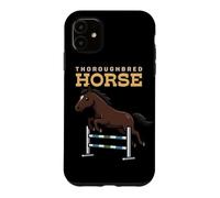 Dessin animé Pur-Sang Cheval Ferme Amoureux des Animaux Mignons Chevaux Coque pour iPhone 11