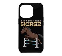 Dessin animé Pur-Sang Cheval Ferme Amoureux des Animaux Mignons Chevaux Coque pour iPhone 13 Pro