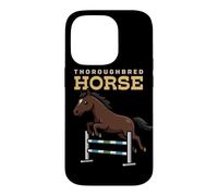 Dessin animé Pur-Sang Cheval Ferme Amoureux des Animaux Mignons Chevaux Coque pour iPhone 14 Pro