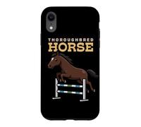 Dessin animé Pur-Sang Cheval Ferme Amoureux des Animaux Mignons Chevaux Coque pour iPhone XR
