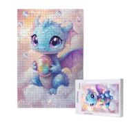 Dessin animé Puzzle 2000 Pièces Adultes Puzzle Dinosaure Classique,Activite Manuelle Adulte,Puzzles de Jeu Stimulants,Puzzles impossible,Enjoy Activités de défi Familial pour Ies Soirées de Jeu,p1176t