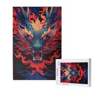 Dessin animé Puzzle 3000 Pièces Adultes Puzzle Dragon Classique,Activite Manuelle Adulte,Puzzles de Jeu Stimulants,Puzzles Impossible,Enjoy Activités de défi Familial pour Ies Soirées de Jeu,p1742t