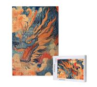 Dessin animé Puzzle 500 Pièces Adultes Puzzle Dragon Classique, Activite Manuelle Adulte, Puzzles de Jeu Stimulants, Puzzles impossible, Enjoy Activités de défi Familial pour Ies Soirées de Jeu,p1152t