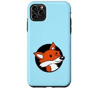 Dessin animé Red Cool Fox in a Hole Wild Animal Look Face Head Coque pour iPhone 11 Pro Max