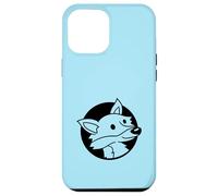 Dessin animé Red Cool Fox in a Hole Wild Animal Look Face Head Coque pour iPhone 12 Pro Max