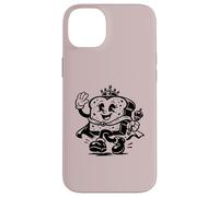Dessin animé rétro Funny King Loaf of Bread Coque pour iPhone 14 Plus