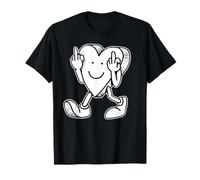 Dessin animé Screw Love Heart Candy Broken Break Up T-Shirt