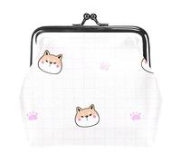Dessin animé Shiba Inu Visage et Patte Boucle Porte-Monnaie