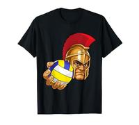 Dessin animé Spartan Trojan Roman Volleyball Warrior Gladiator T-Shirt