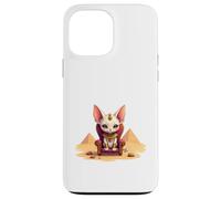 Dessin animé Sphynx Chat Pharaon Illustration Design Coque pour iPhone 13 Pro Max