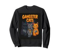 Dessin animé Street Style Gangster Cats Sweatshirt