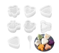 Dessin animé Sushi Mold 8 pièces Animal Shapes | Cute DIY Kitchen Tool For Making Rice Balls, Perfect For Lunch Boxes, Picnic, Camping, Barbecue, School, Home, Fun Cooking, Kids & Adults, Creative