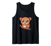 Dessin animé Tarsier Mignon sur Branche Débardeur