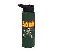 Dessin animé TDAH Squelette Meme TDAH Squelette Stainless Steel Insulated Water Bottle