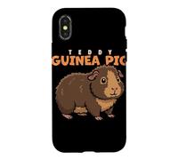 Dessin animé Teddy Cochon d'Inde Amant des Animaux Mignons Cochons d'Inde Coque pour iPhone X/XS
