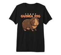 Dessin animé Teddy Cochon d'Inde Amant des Animaux Mignons Cochons d'Inde T-Shirt Haut de Gamme