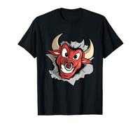 Dessin animé Tête de taureau Costume T-Shirt