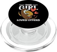 Dessin animé This Girl Loves Sea Otter PopSockets PopGrip pour MagSafe