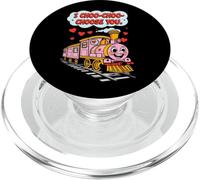 Dessin animé Train Mignon avec Texte Amusant - I Choo Choo Choose You PopSockets PopGrip pour MagSafe