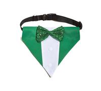 Dessin Animé Triangulaire Chien Foulard Collier Réglable Cravates pour La Mode Vêtements Animaux De Compagnie Tenue De Journée Irlandaise Accessoires Thème Irlandais Vêtements Chiens