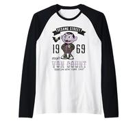Dessin animé Universitaire Sesame Street Squad Count Baseball Champion Manche Raglan