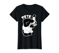 Dessin animé Vintage Peg Leg Pete T-Shirt Graphique avec Valeur, Femme, Noir, XL