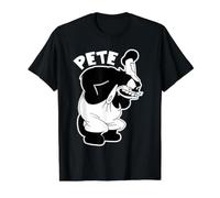 Dessin animé Vintage Peg Leg Pete T-Shirt Graphique avec Valeur, Homme, Noir, L