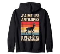 Dessin Antilope Garçon Fille Enfant J'aime Les Antilopes Sweat à Capuche