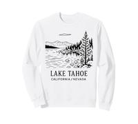 Dessin au Trait du lac Tahoe Californie Nevada Nature Souvenir Sweatshirt