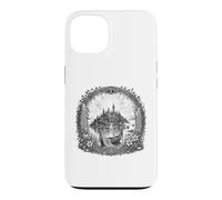Dessin au Trait sacré de l'île Mystique d'Avalon, légende arthurienne Coque pour iPhone 13